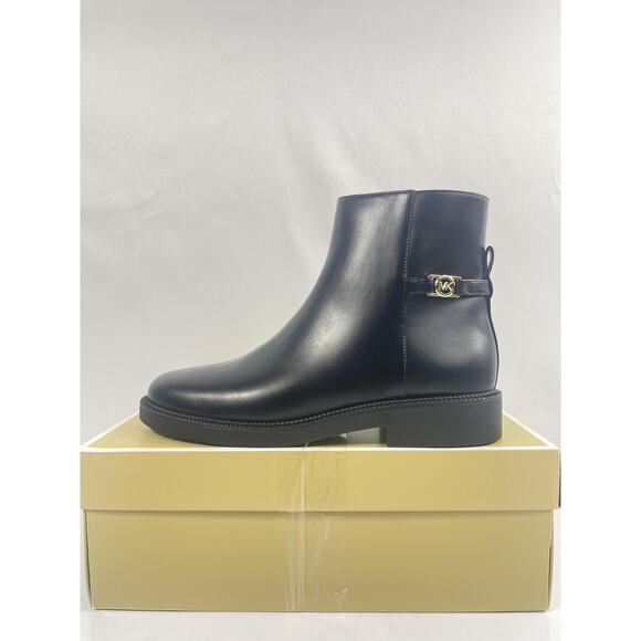 Michael Kors Mandy Bootie Boots Womens Size 8M Black Faux Leather Ankle Logo main image 1